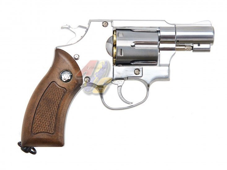 --Out of Stock--WG 733B 2inch 6mm Co2 Revolver ( Silver/ Brown Grip ) - Click Image to Close