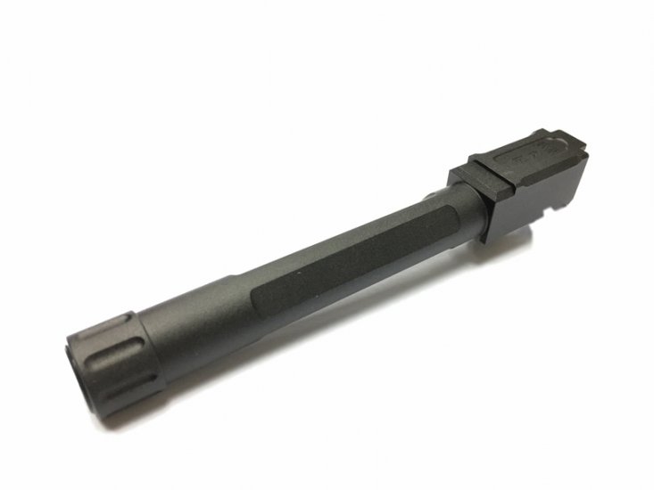 --Out of Stock--Airsoft Surgeon FI 9MM 14mm CCW Threaded Barrel For Tokyo Marui G17 Series GBB ( Black ) - Click Image to Close