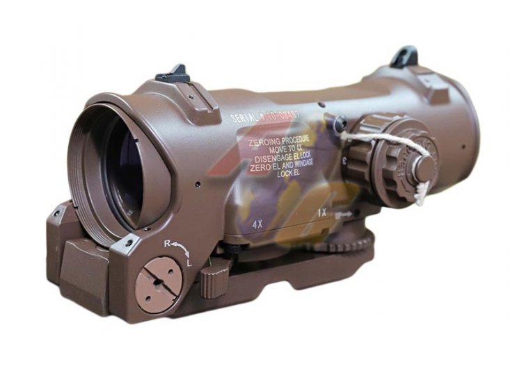 --Out of Stock--V-Tech SpecterDR Style 1-4 X Magnifier Illuminated Scope ( Dark Brown ) - Click Image to Close