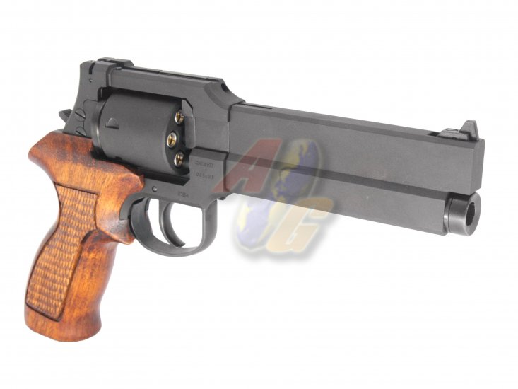 --Out of Stock--Marushin Mateba Revolver 6mm X-Cartridge Series with Wooden Grip ( BK, Heavy Weight ) - Click Image to Close