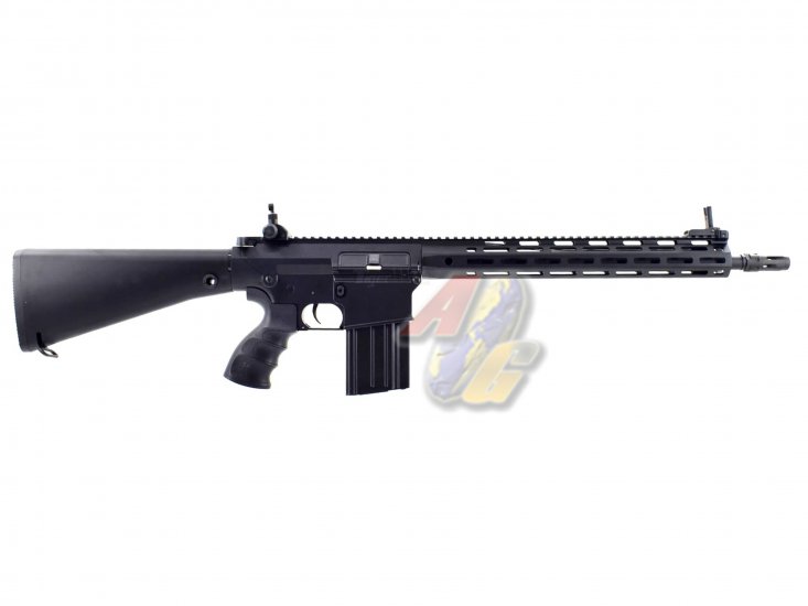 Golden Eagle Metal SR25K URX4 16" M-Lok AEG Rifle with Mosfet ( Black ) - Click Image to Close