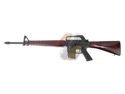 --Out of Stock--AG Custom Classic Army x FLW M16A1 AEG with Hand Carved Wood Handguard + Rear Stock Set