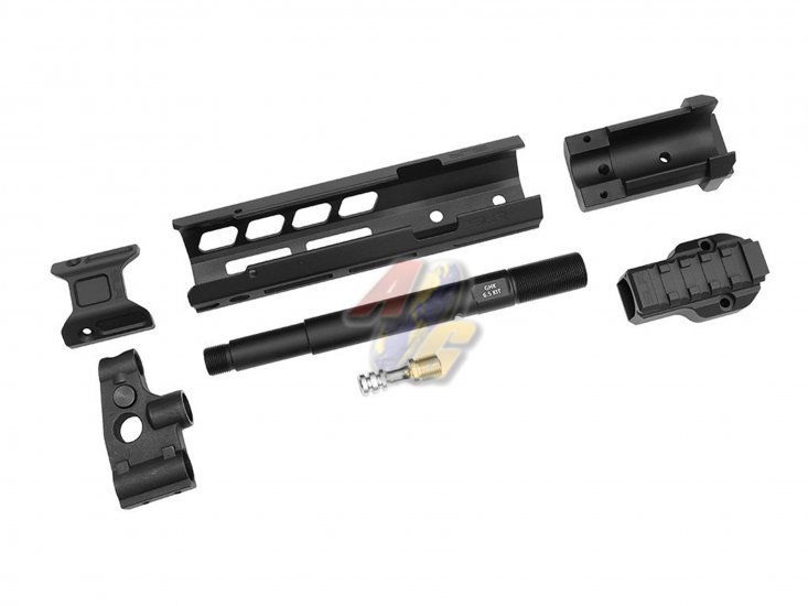SLR Airsoftworks 6.5" Light M-Lok EXT Extended Rail Conversion Kit Set For GHK AKM GBB ( Black ) ( by DYTAC ) - Click Image to Close