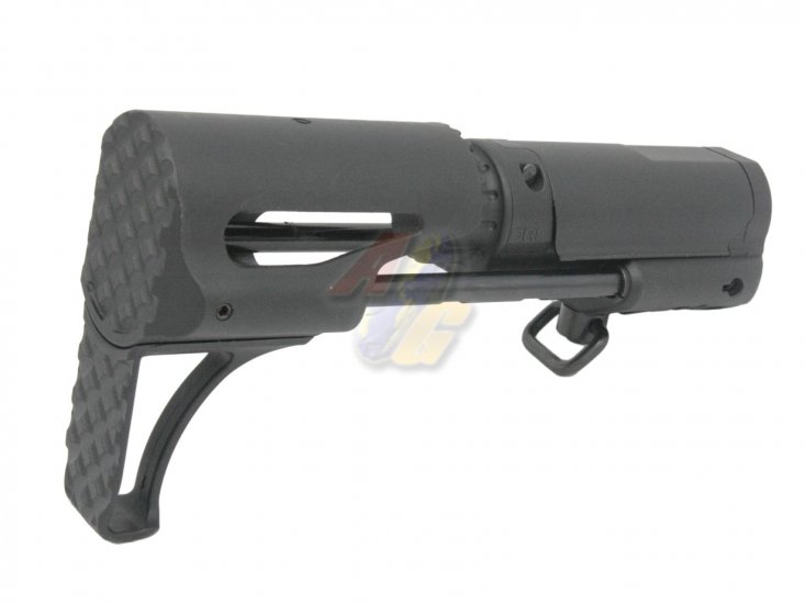 APS Collapsible Rifle Stock CRS For M4 AEG ( Black ) - Click Image to Close