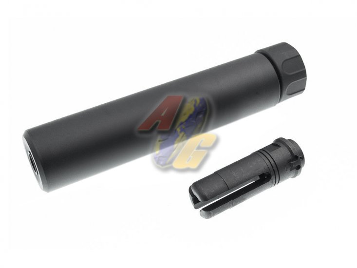 --Out of Stock--5KU Socom556 MG Silencer with Prong Flash Hider ( BK/ 14mm- ) - Click Image to Close