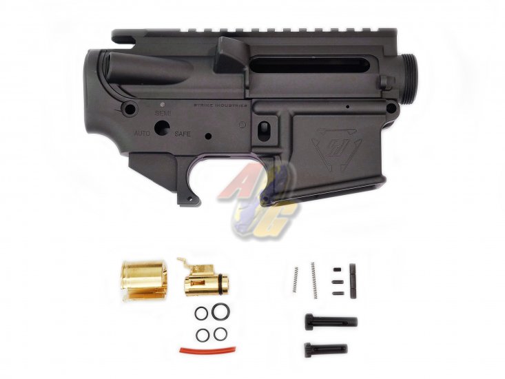 --Out of Stock--G&P MWS Forged Aluminum SI M4 Receiver Set with Hop-Up Chamber ( Black ) - Click Image to Close