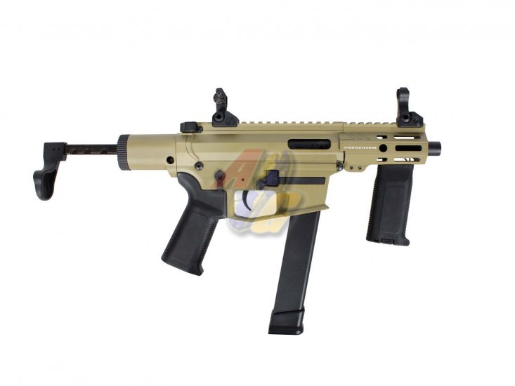 S&T/ EMG Angstadt Arms SCW-9 Full Metal G3 AEG ( TAN ) - Click Image to Close