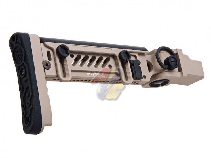 --Out of Stock--5KU PT-5 Side Folding Stock For GHK AKM GBB ( TAN ) - Click Image to Close