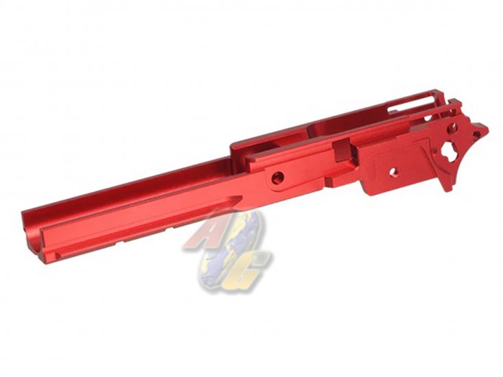 5KU CNC Aluminum 4.3 Middle Frame For Tokyo Marui Hi-Capa Series GBB ( Type 2/ Red ) - Click Image to Close