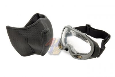 G&P Special Forces Goggle With Mask - Black