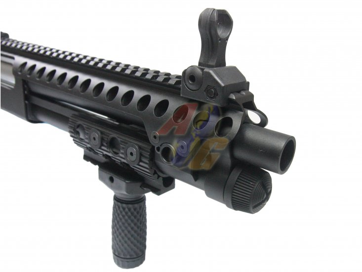 --Out of Stock--G&P M870 Medium with M4 Stock Full Metal Shotgun ( Black ) - Click Image to Close