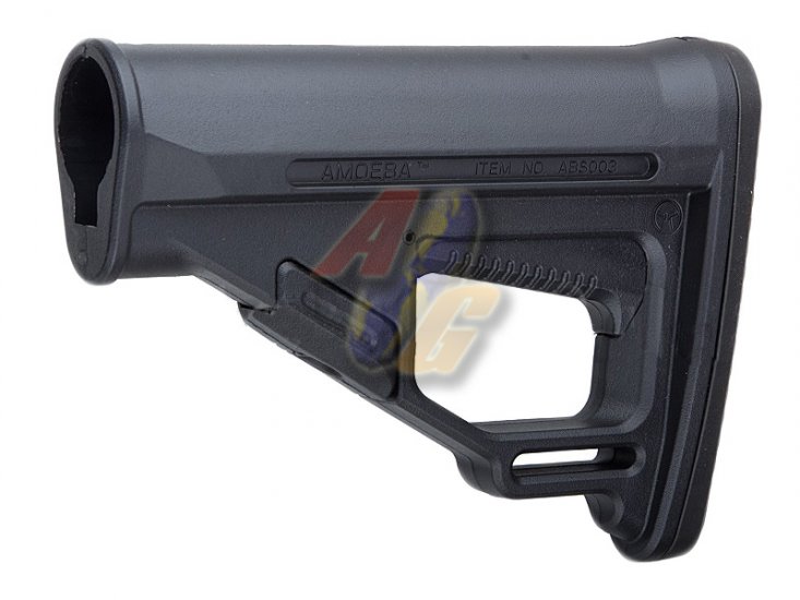 ARES Amoeba Pro Retractable Buttstock For ARES Amoeba M4 Series AEG ( Black ) - Click Image to Close