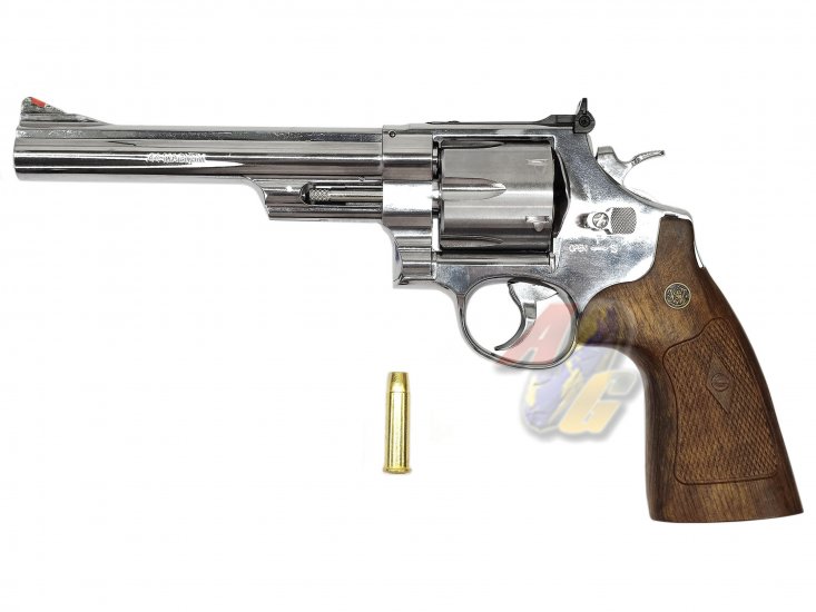 Umarex S&W M29 Co2 Revolver ( 6.5 Inch, Silver/ Brown Grip ) ( by WinGun ) - Click Image to Close