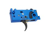 BJ Tac CNC 7075 Aluminium Adjustable Complete Trigger Box For Tokyo Marui M4 Series GBB ( MWS ) ( Blue )
