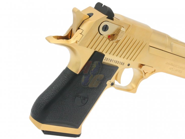 Cybergun/ WE Full Metal Desert Eagle .50AE Pistol ( Gold/ Licensed by Cybergun ) - Click Image to Close