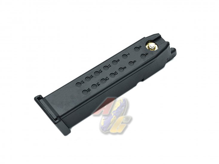Guarder Light Weight Aluminum Magazine For Tokyo Marui G Series GBB ( 9mm Marking/ Black ) - Click Image to Close
