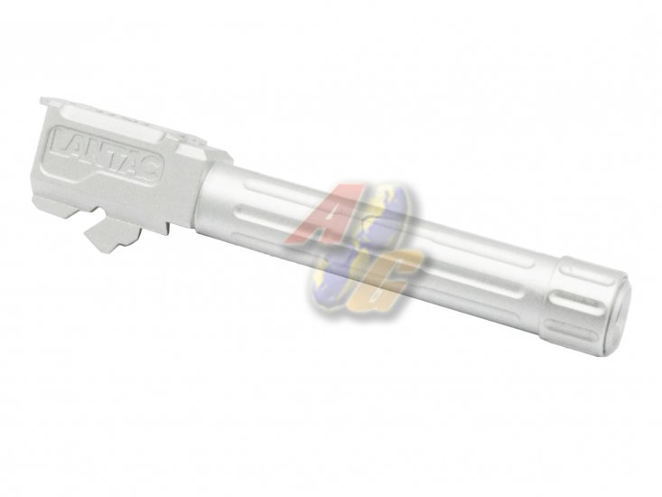 5KU Aluminum 9INE Threaded Barrel For Umarex/ VFC Glock 19 GBB ( 14mm-/ Silver ) - Click Image to Close