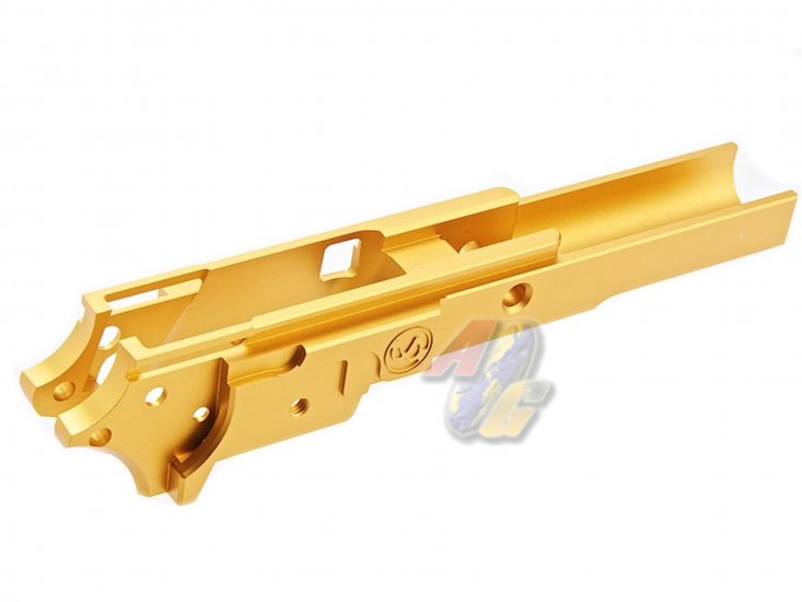 5KU CNC Aluminum Middle Frame For Tokyo Marui Hi-Capa Series GBB ( Type 2/ Gold ) - Click Image to Close
