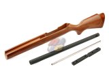 --Out of Stock--RA-Tech KJ KC02 10/22 Custom Sniper Conversion Kit (Real Wood, Grooved, BK)