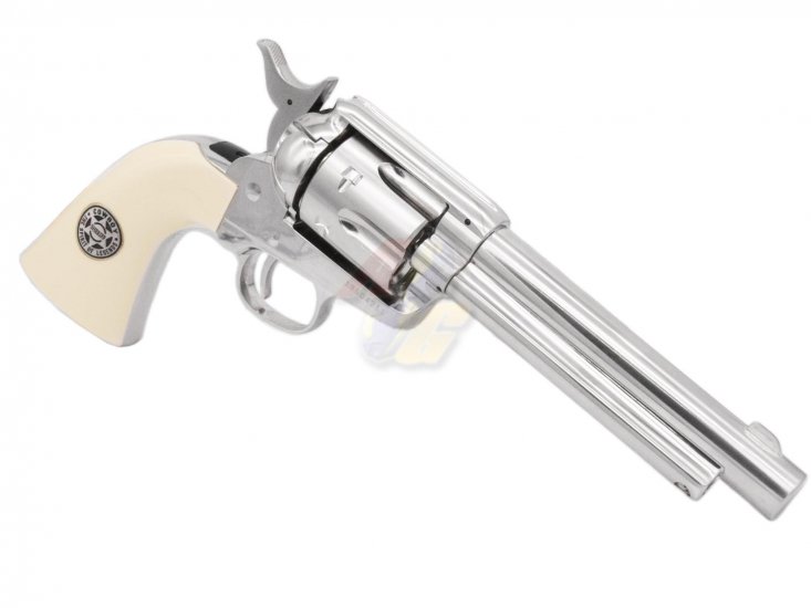 Umarex SAA Cowboy Police Co2 Airsoft Revolver ( Silver/ 6mm ) - Click Image to Close