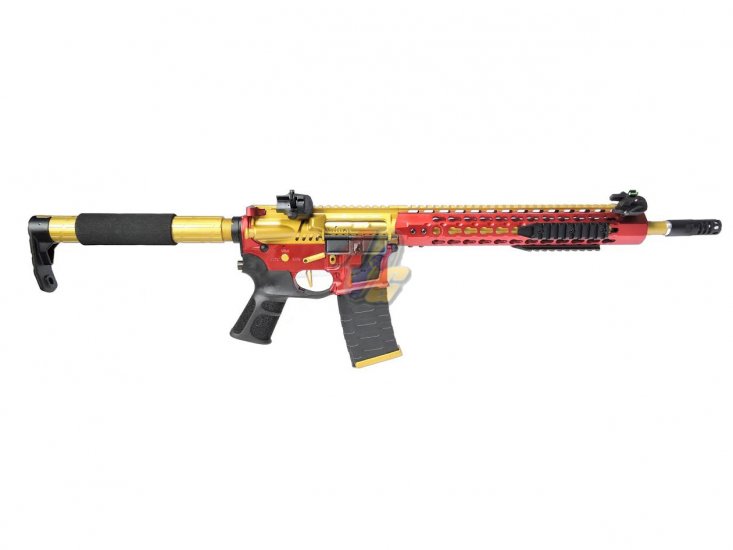 APS FMR MOD1 Froged Match Rifle AEG ( ASR121, Gold/ Red ) - Click Image to Close