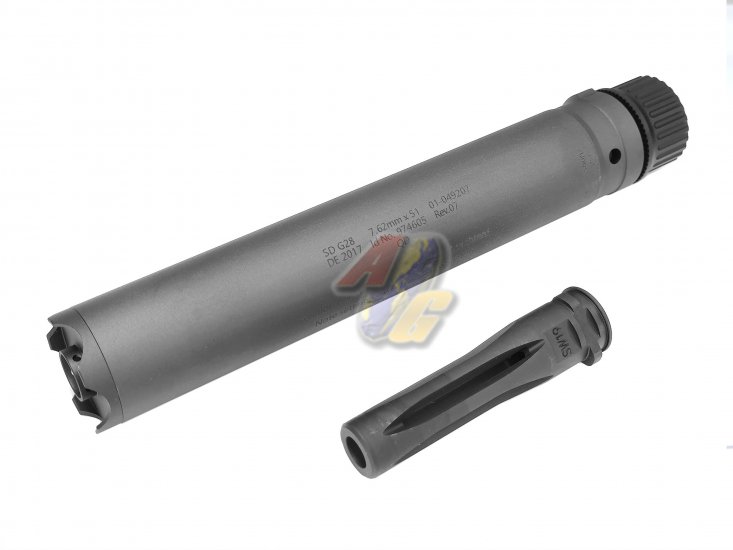 --Out of Stock--Crusader QD Silencer with Flash Hider For G28 Airsoft Rifle - Click Image to Close
