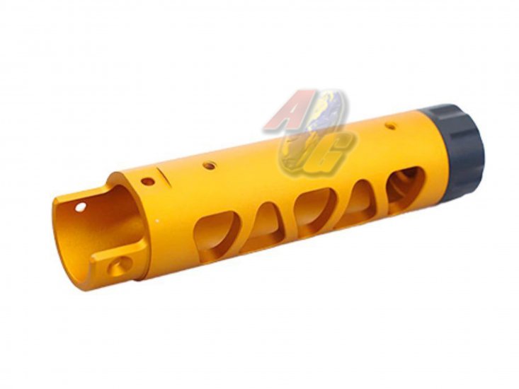 5KU CNC Aluminum Outer Barrel For Action Army AAP-01 GBB ( Type D/ Gold ) - Click Image to Close