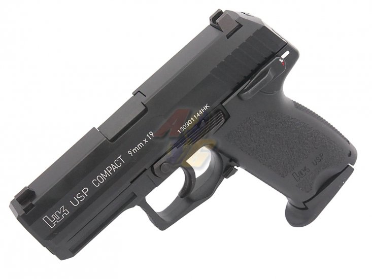 Umarex/ KWA H&K USP Compact GBB Pistol (Black/ Licensed) - Click Image to Close
