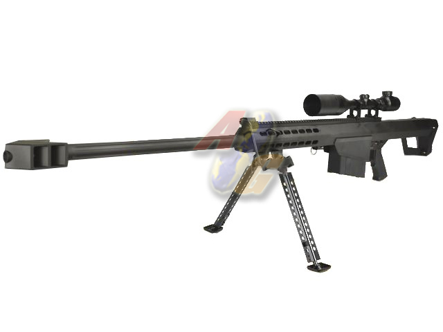Snow Wolf M82A1 Sniper AEG with Rifle Scope ( BK ) - Click Image to Close