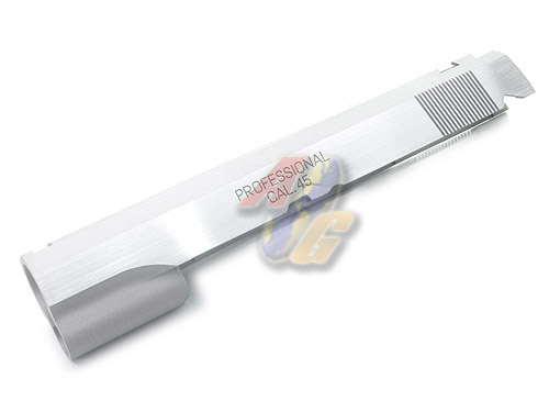 Guarder Springfield Aluminum Slide For Tokyo Marui Hi-Capa 5.1 Series GBB ( Cerakote Hairline Silver ) - Click Image to Close