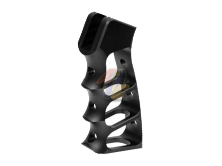--Out of Stock--5KU CNC Skeletonized Grip For M4 Series GBB ( Black ) - Click Image to Close