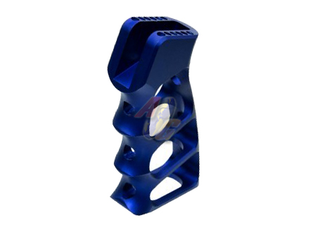 --Out of Stock--5KU CNC Skeletonized Grip For M4 Series GBB ( Blue ) - Click Image to Close