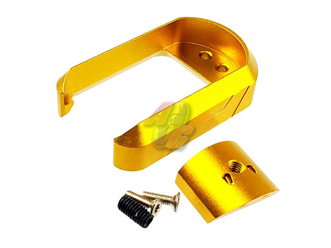 --Out of Stock--5KU Aluminum Magwell For Marui G17/ 18C ( Gold ) - Click Image to Close