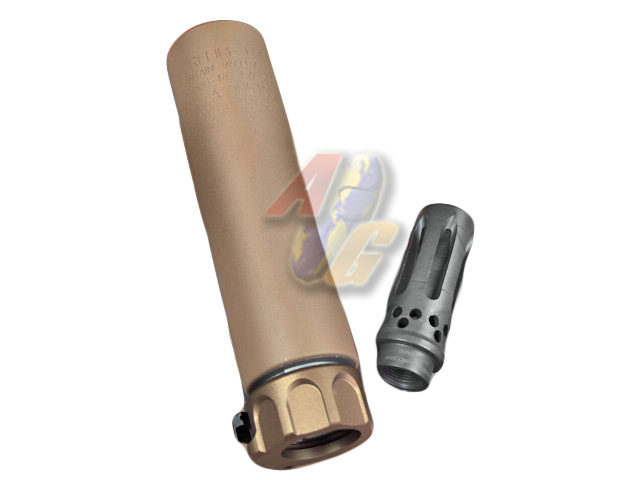 Airsoft Artisan SF Style 5.56 Muzzle Brake with COMP Flash Hider ( DE ) - Click Image to Close