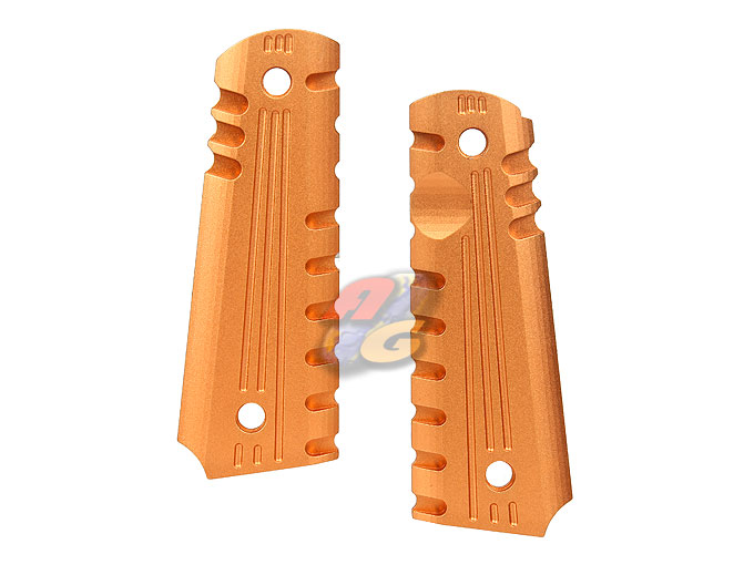 Armyforce Aluminum Grip Cover For M1911A1 GBB Series ( Gold ) - Click Image to Close