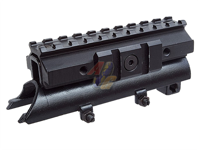 Armyforce Tri-Rail SKS Mount with Adjustable Side Tabs 20mm Rail - Click Image to Close
