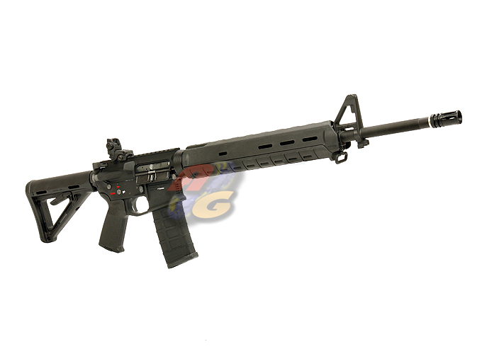 AG Custom G&P X Magpul PTS 20 Inch Rifle Length MOE Gas Blowback Rifle (BK) - Click Image to Close