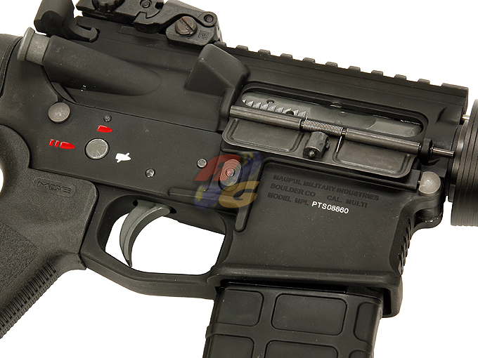 AG Custom G&P X Magpul PTS 20 Inch Rifle Length MOE Gas Blowback Rifle (BK) - Click Image to Close