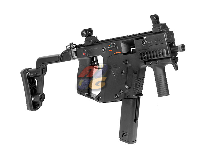 AG Custom KWA KRISS VECTOR GBB( BK ) with Hephaestus Recoil Power Kit and G&P T1 Laser - Click Image to Close