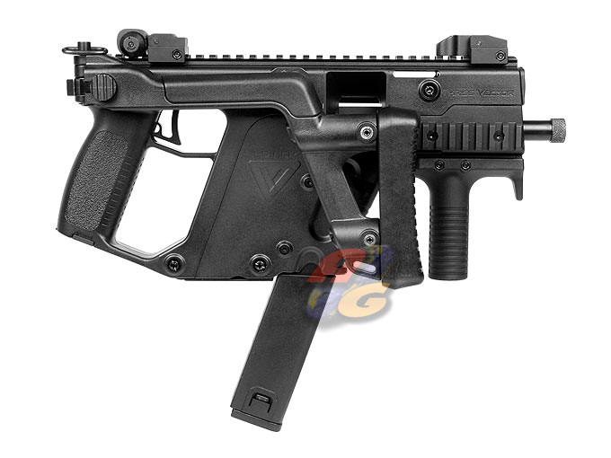 AG Custom KWA KRISS VECTOR GBB( BK ) with Hephaestus Recoil Power Kit and G&P T1 Laser - Click Image to Close