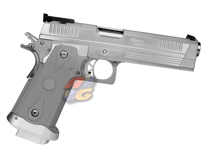 AG Custom Hi Capa Xtreme .40 Shuey Custom GBB Pistol (SV) - Click Image to Close