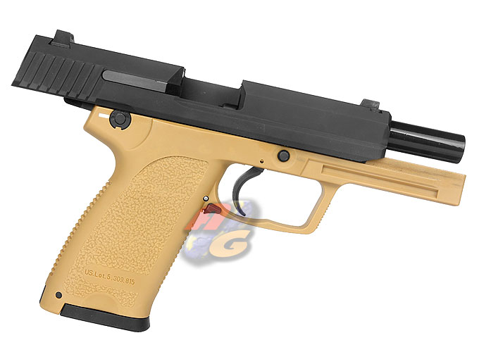AG Custom KWA USP .45 Desert GBB Pistol (System 7) - Click Image to Close