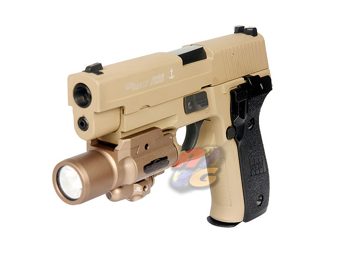 --Out of Stock--AG Custom WE F 226 MK25 Railed GBB with V-Tech SF X400 Laser Tactical Illuminator - Click Image to Close