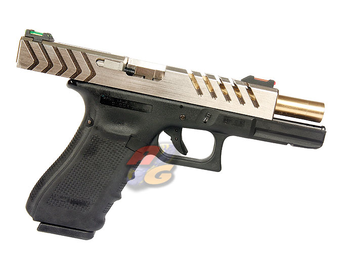 --Out of Stock--AG Custom HK H17 Gen 4 with SRU Mustang Custom Slide ( MS ) and RA-Tech CNC Brass Outer Barrel - Click Image to Close