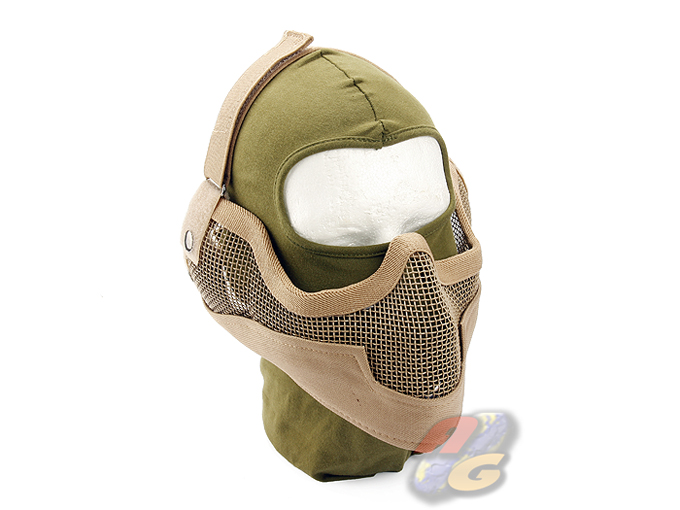 AG-K Strike Steel Half Face Mask (Sand, Gen 2) - Click Image to Close