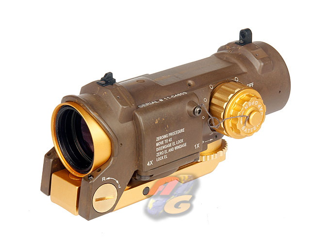 --Out of Stock--AG-K SpecterDR Style 4 X Magnifier Illuminated Scope - Flat Dark Earth - Click Image to Close