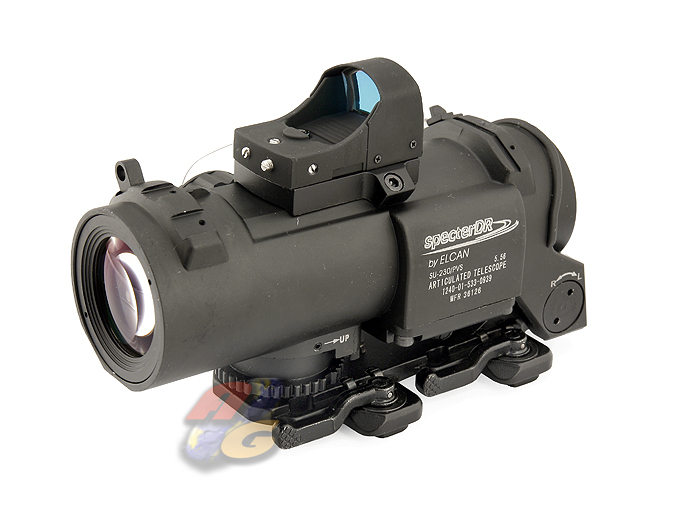 --Out of Stock--AG-K SpecterDR Style 4X Magnifier Illuminated Scope With DR Style Dot Sight - Click Image to Close