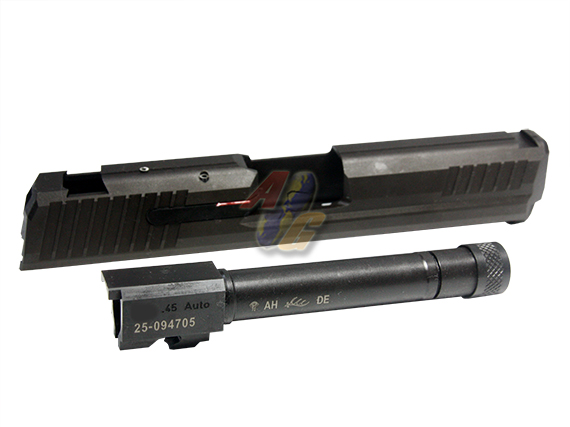 --Out of Stock--RA-Tech KSC/ KWA HK.45 CNC Steel Slide and Outer Barrel 16MM CW ( 2015 ) - Click Image to Close