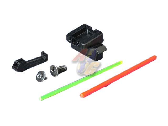 --Out of Stock--AIP Alumimun Fiber Optic Sight Set For Tokyo Marui G17/ G22 Series GBB - Click Image to Close