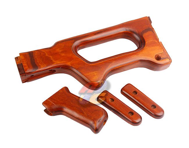 --Out of Stock--A&K Real Wooden Handguard and Stock Kit For PKM Series AEG - Click Image to Close